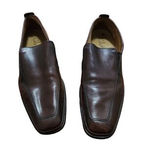 Cole Haan brown leather slip-on men's shoes